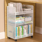 【𝗔𝗦𝗛】【Large Capacity🔥】2/3 LAYER UNDER TABLE BOOK STATIONERY MESH RACK 📚Multipurpose Shelf Shelve Rack Rak Besi 桌下书本大容量收纳