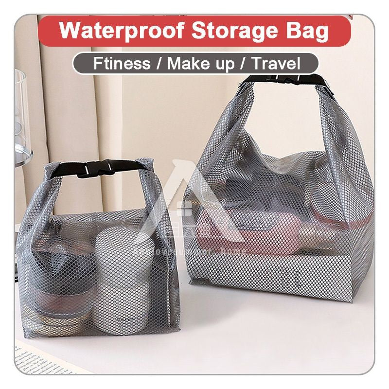 【𝗔𝗦𝗛】Waterproof Storage Bag Fitness Clothing Swimming Bathroom Large-Capacity Drawstring Pocket Men Women Outdoor Travel