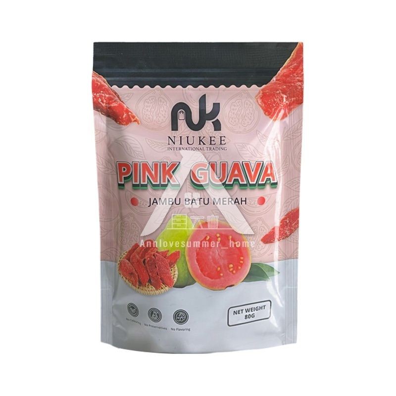 【𝗔𝗦𝗛】Dried Pink Guava | Guava Kering | Healthy Dried Fruits Snack | Halal 80G