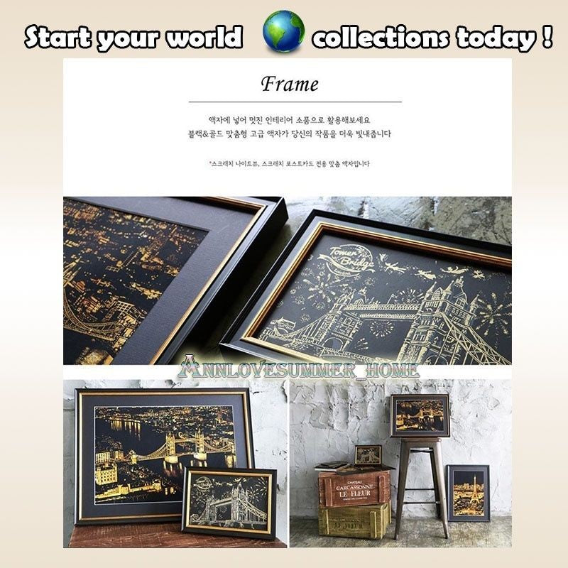 【𝗔𝗦𝗛】【BUY 2 FREE PEN】A3 Art Scratch Card (Gold)