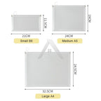 【𝗔𝗦𝗛】A4| A5| B6 （3 Bundle）Muji Matte Transparent Ring Zipper Student Cheap File Bag Supplies Waterproof Stationery 文具袋