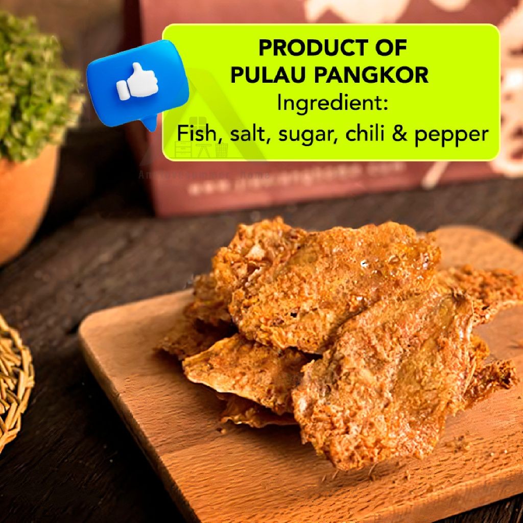 【𝗔𝗦𝗛】(60G) Whale Brand Sesame Crispy Satay Fish Bijan Sate Satay Ikan | Pulau Pangkor 香酥沙爹鱼