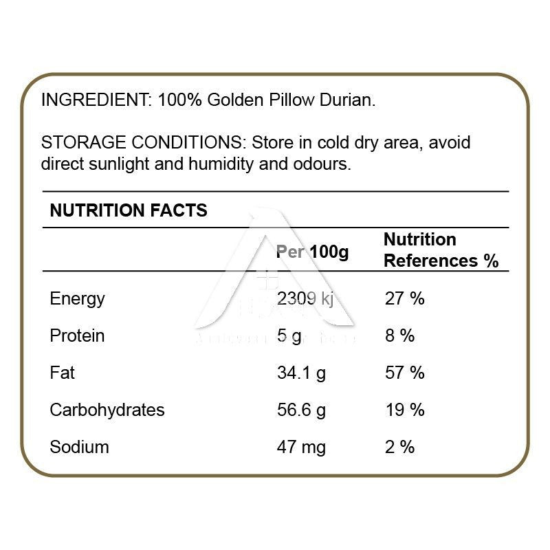 【𝗔𝗦𝗛】Niukee Freeze Dried Durian VF Tech Dreid Durian Buah Durian Kering Sugar Free Low Fat Natural 金枕头榴莲干