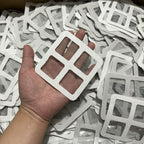 【𝗔𝗦𝗛】（10pcs 1 pack）Disposable Floor Drain Covers Bathroom Hair Filter Mesh with Grid Pattern - Insect and Clog Preventio