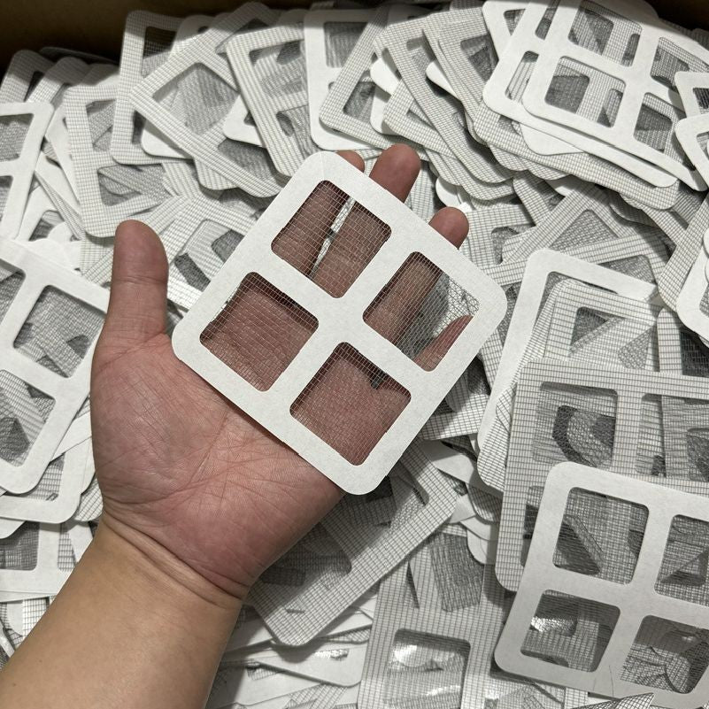【𝗔𝗦𝗛】（10pcs 1 pack）Disposable Floor Drain Covers Bathroom Hair Filter Mesh with Grid Pattern - Insect and Clog Preventio