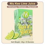 【𝗔𝗦𝗛】Hot Selling 🔥 Niu Kee Lime Juice (20g*15 sachets) Instant Beverage 青柠檬｜青柠果汁 Lemon Lime Tea Yee Kong