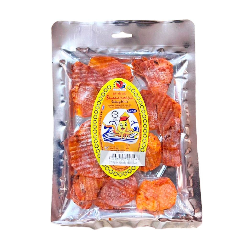 【𝗔𝗦𝗛】Whale Brand (50g |100g) Sotong Hiris Bakar Shredded Cuttlefish Fresh Dried Sotong Kering Pangkor 鱿鱼片