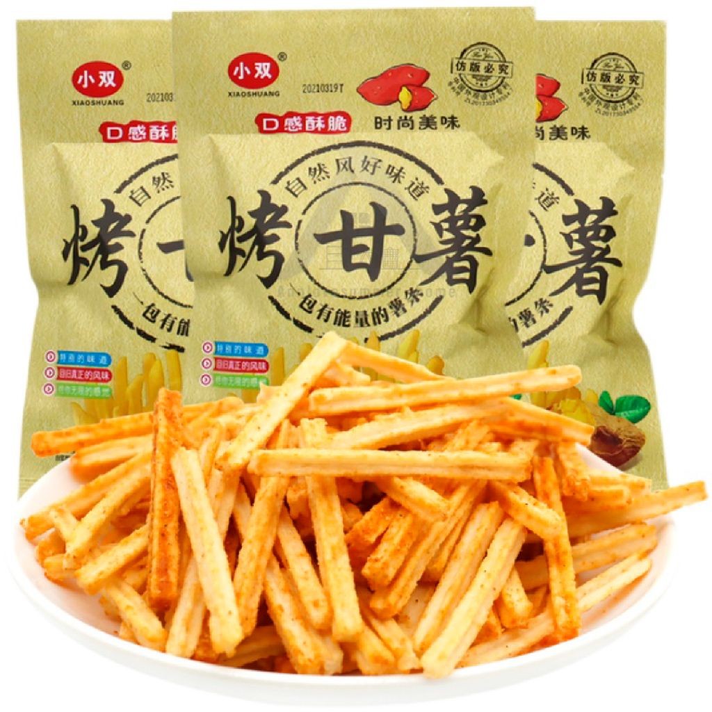 【𝗔𝗦𝗛】(Only RM1.50/pack) 🔥Sweet Potato Sticks Kids Snack【35g】Snacks Makanan Snek Kerepek Ubi 小双烤甘薯薯条薯片零食