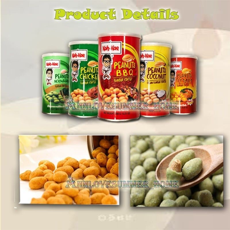 【𝗔𝗦𝗛】 (180g) Halal Thailand Koh-Kae Coated Peanut Import Snack 泰国花生豆 Kacang Makanan Ringan Healthy Nut Food Snacks