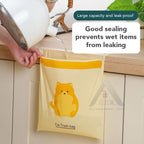 【𝗔𝗦𝗛】Thick（15pcs/pack）Disposable Car Trash Bag Rubbish Stick Portable Plastic Storage Bag  Sticky Type Garbage Bag 车载垃圾袋