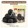 【𝗔𝗦𝗛】（Sugar-Free❗️NEW）Honey Black Sesame Rice Bean Balls Traditional Recipe Pure Natural healthy Snacks 200g健康黑发无糖纯天然黑芝麻