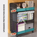 【𝗔𝗦𝗛】【Large Capacity🔥】2/3 LAYER UNDER TABLE BOOK STATIONERY MESH RACK 📚Multipurpose Shelf Shelve Rack Rak Besi 桌下书本大容量收纳