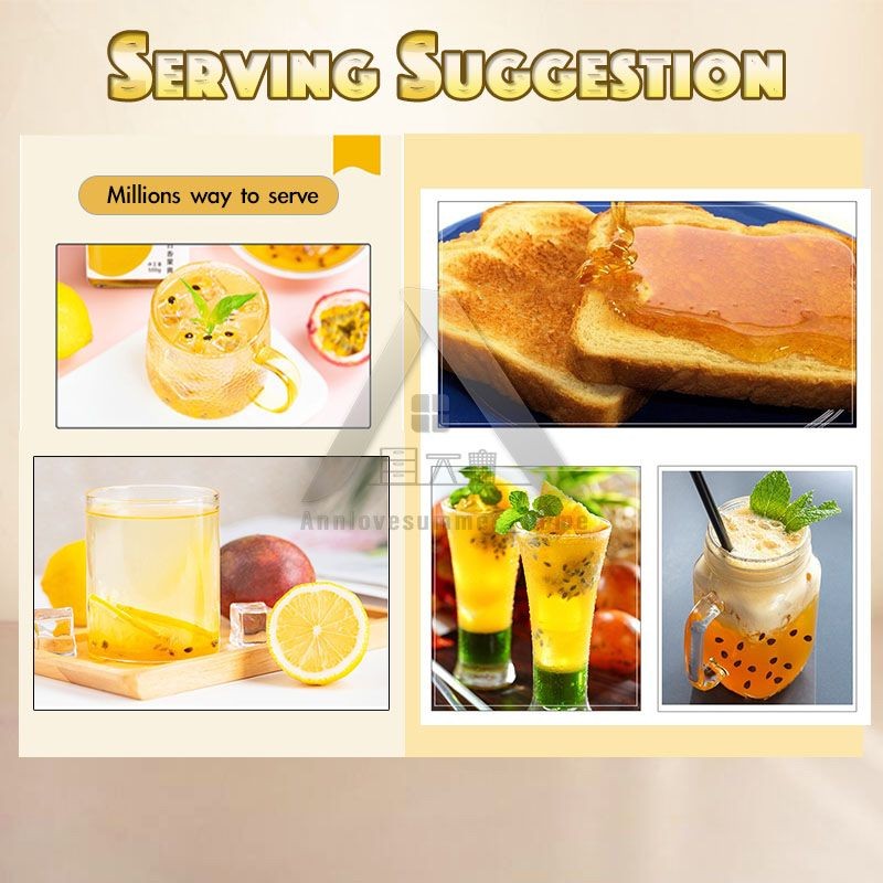 【𝗔𝗦𝗛】【16th JULY 2027❗️】100% PURE HONEY LEMON PASSION FRUITS🍯🍋 PASTE HONEY TEA 纯蜂蜜柠檬百香果膏