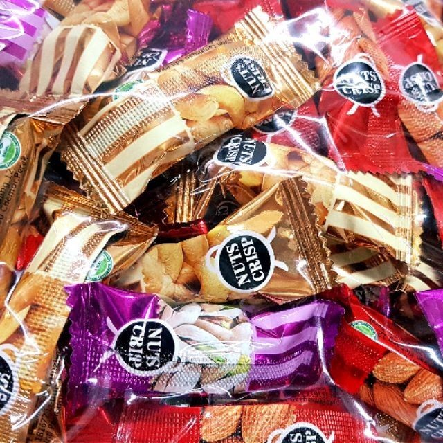 【𝗔𝗦𝗛】250G ❗️(±25PCS) TWINFISH NUT CRISP (HALAL) PEANUT CANDY MIX NUT | Kacang Tumbuk 花生酥心糖