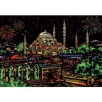 【𝗔𝗦𝗛】【BUY 2 FREE PEN】A3 Art Scratch Card (Colorful)