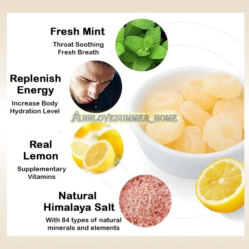 【𝗔𝗦𝗛】 [Ready Stock 1 BOX] Himalaya Sea Salt Sport Candy Lemon Mint Flavour Sweet 喜马拉雅咸糖零食 Gula Masin Food Snacks