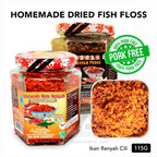 【𝗔𝗦𝗛】SERUNDING IKAN ASLI CILI (HALAL) Ikan Renyah Cili 100% Hidangan Homemade Cooking Dried Fish Floss 115g 香脆鱼松拌料
