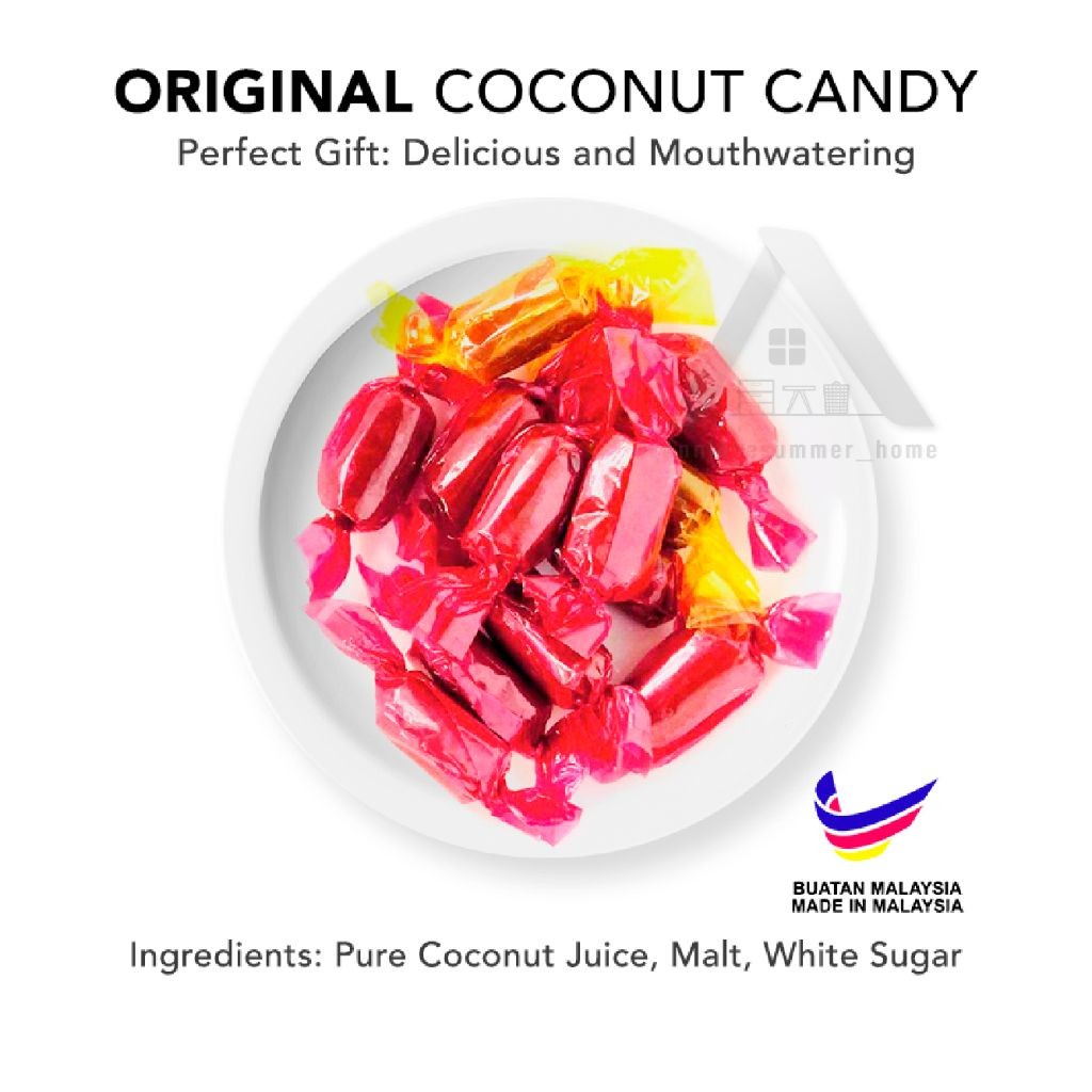 【𝗔𝗦𝗛】Premium Original Ipoh Traditional Homemade Coconut Candy Sweets Gula-Gula Kelapa 手工椰子糖/ 特级椰子糖