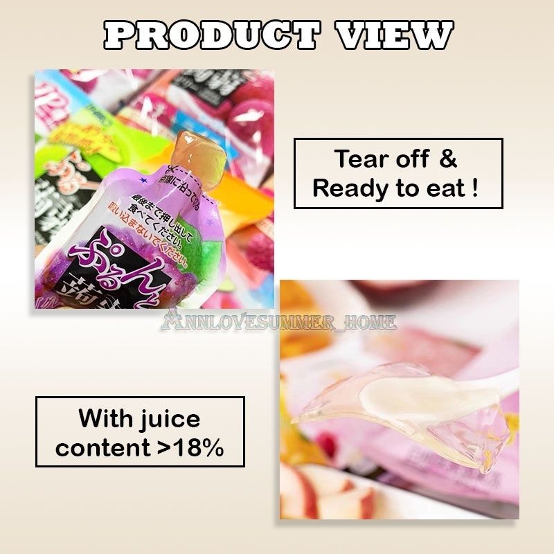 【𝗔𝗦𝗛】Ready Stock❗️【1Packs 15pcs】20g Halal Korean Konjac Jelly 18% Drinkable Juice Content Weight Loss 蒟蒻果冻 饮料
