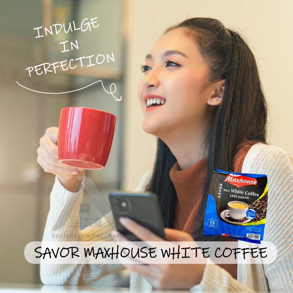 【𝗔𝗦𝗛】Maxhouse 三合一怡保白咖啡 浓郁顺滑速溶白咖啡