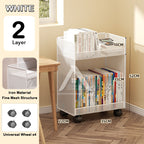 【𝗔𝗦𝗛】【Large Capacity🔥】2/3 LAYER UNDER TABLE BOOK STATIONERY MESH RACK 📚Multipurpose Shelf Shelve Rack Rak Besi 桌下书本大容量收纳