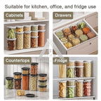 【𝗔𝗦𝗛】READY STOCK Premium Airtight Food Container Kedap Udara | Vacuum Seal Stackable Clear 密封食品罐
