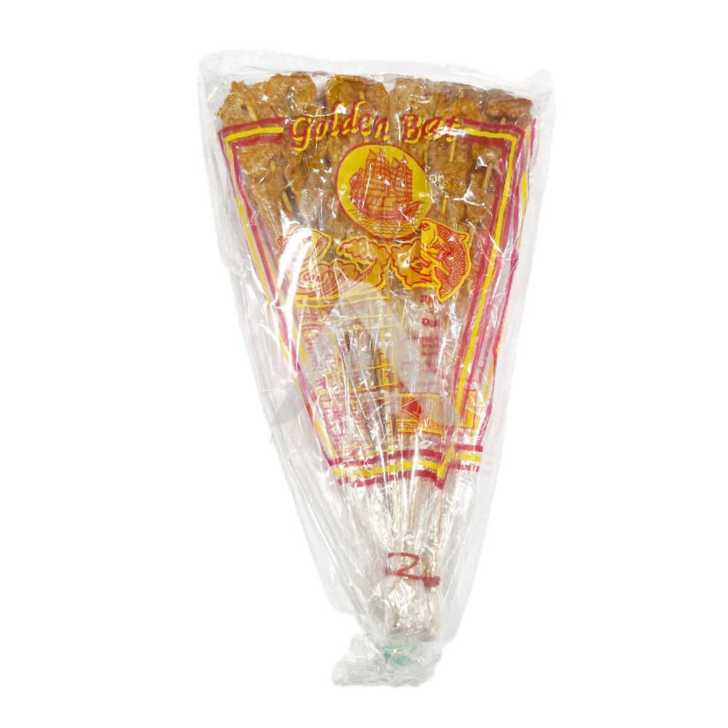 【𝗔𝗦𝗛】 Satay Ikan Lidi Satay Ikan Cap Golden Boat (1 bag-3 packs)金船牌鱼肉串