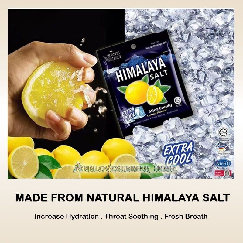 【𝗔𝗦𝗛】 [Ready Stock 1 BOX] Himalaya Sea Salt Sport Candy Lemon Mint Flavour Sweet 喜马拉雅咸糖零食 Gula Masin Food Snacks