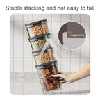 【𝗔𝗦𝗛】READY STOCK Premium Airtight Food Container Kedap Udara | Vacuum Seal Stackable Clear 密封食品罐