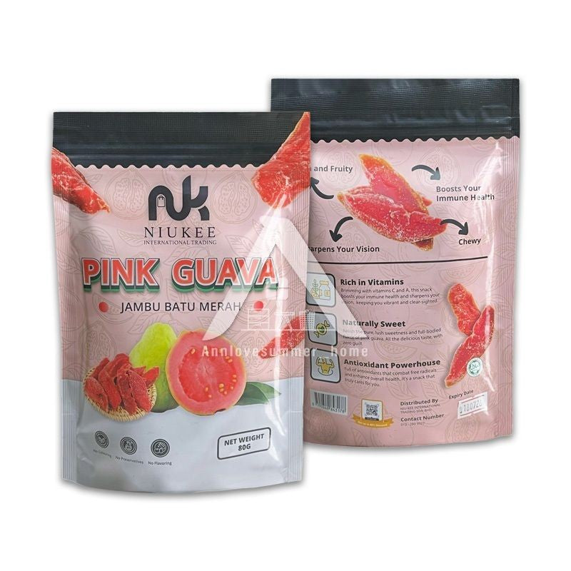 【𝗔𝗦𝗛】Dried Pink Guava | Guava Kering | Healthy Dried Fruits Snack | Halal 80G