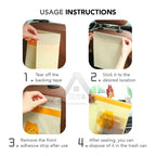 【𝗔𝗦𝗛】Thick（15pcs/pack）Disposable Car Trash Bag Rubbish Stick Portable Plastic Storage Bag  Sticky Type Garbage Bag 车载垃圾袋