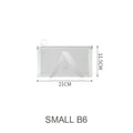 【𝗔𝗦𝗛】A4| A5| B6 （3 Bundle）Muji Matte Transparent Ring Zipper Student Cheap File Bag Supplies Waterproof Stationery 文具袋