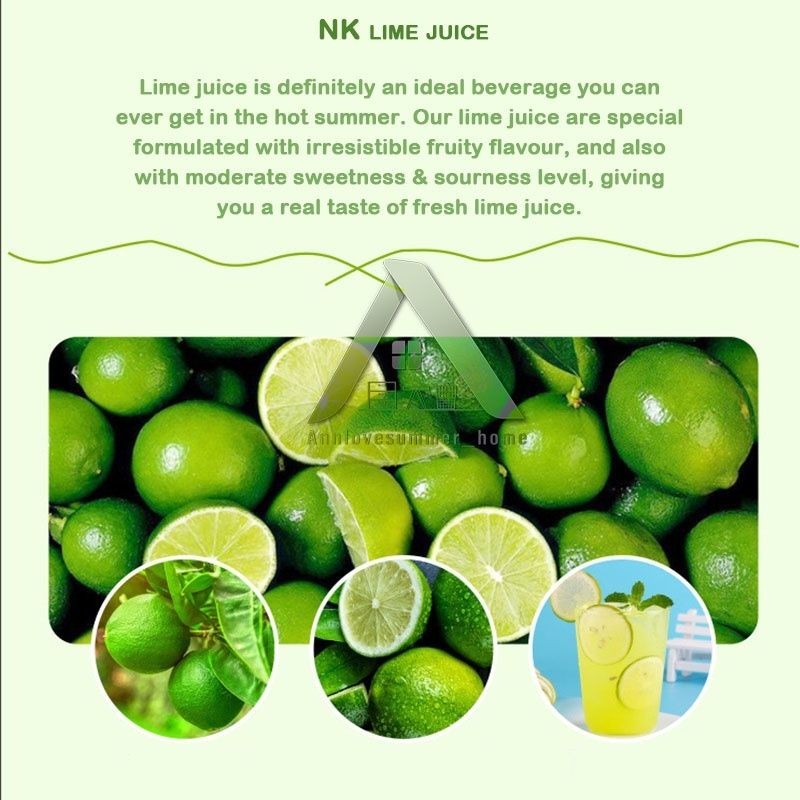 【𝗔𝗦𝗛】Hot Selling 🔥 Niu Kee Lime Juice (20g*15 sachets) Instant Beverage 青柠檬｜青柠果汁 Lemon Lime Tea Yee Kong