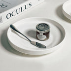【𝗔𝗦𝗛】Nordic Flat Plate Ceramic Collection Dinner Plate Tableware Kitchenware 北欧白陶瓷碟 Pinggan Bulat Seramik