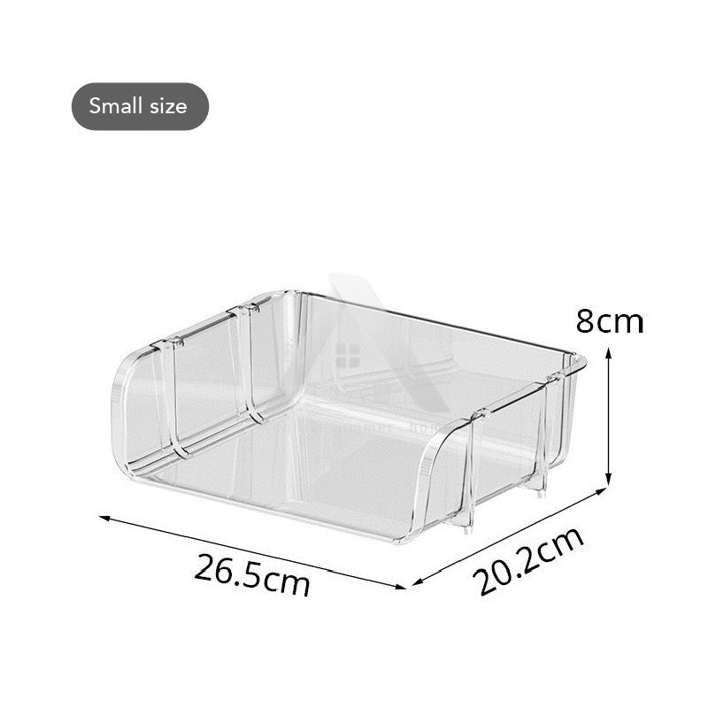 【𝗔𝗦𝗛】Transparent Stackable Multi-Layer Desktop Storage Rack Office Home Stationery & Cosmetics Organizer 透明堆叠多层桌面收纳架