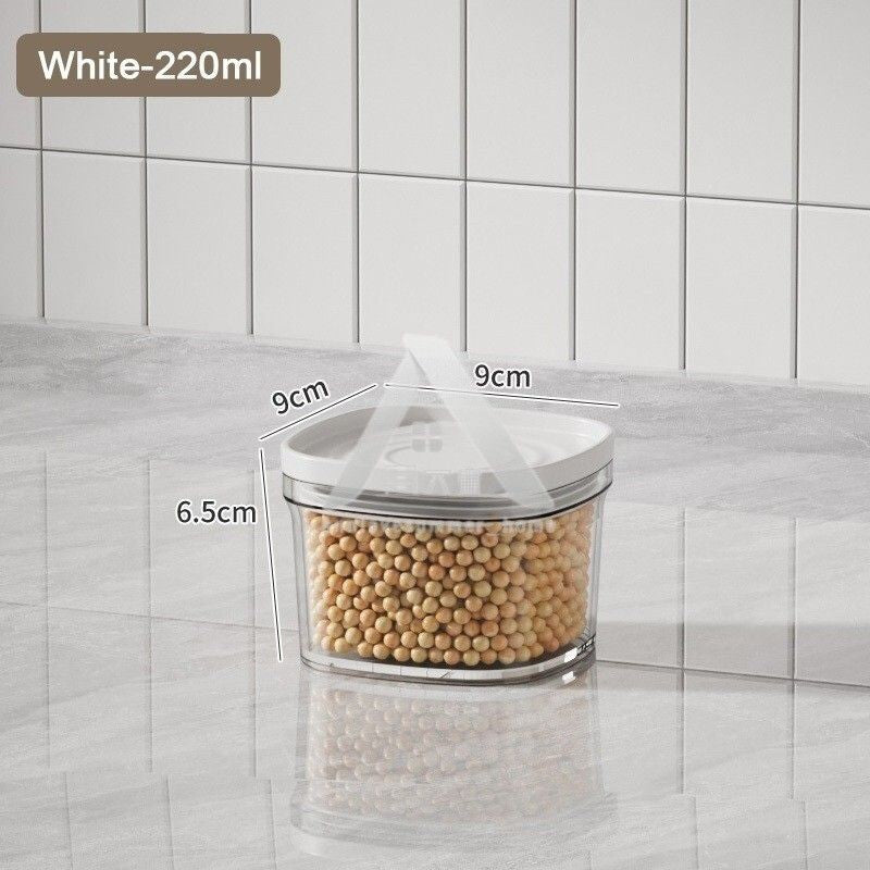 【𝗔𝗦𝗛】READY STOCK Premium Airtight Food Container Kedap Udara | Vacuum Seal Stackable Clear 密封食品罐