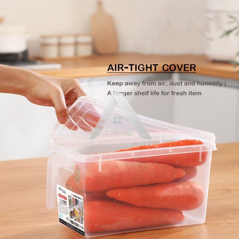 【𝗔𝗦𝗛】Plastics Fridge Storage with Handle