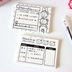 【𝗔𝗦𝗛】50 Sheets Memo Pad📔Mini Notepad Bookmark Stationery Portable Journal Diary Buku Nota Comel迷你笔记本