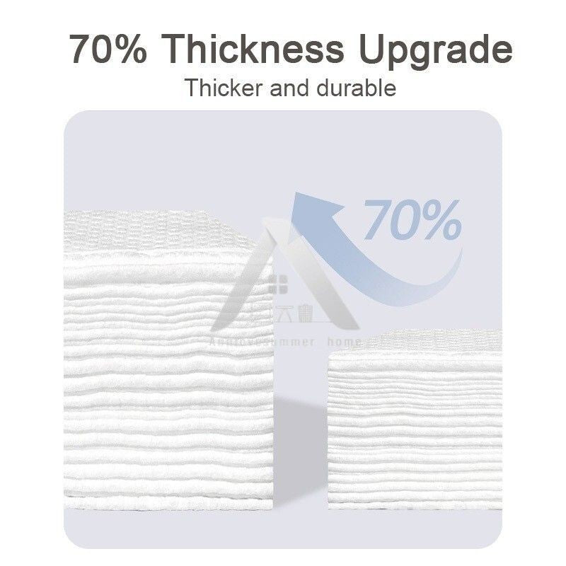 【𝗔𝗦𝗛】50pcs Thickened Soft Cotton Towel Disposable Facial Tissue Makeup Remover Towel一次性抽取式洗脸巾加厚