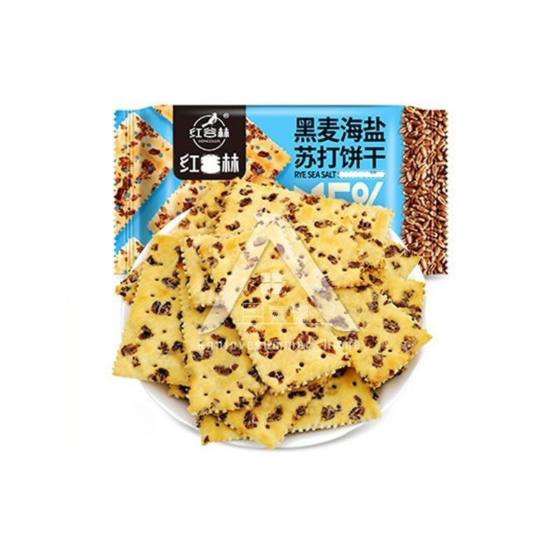 【𝗔𝗦𝗛】HONGGULIN Soda Grain Biscuit 208gm Truffle Ham/Rye Sea Salt/Black Red Quinoa/Black Sesame 红谷林 苏打饼/谷粮饼