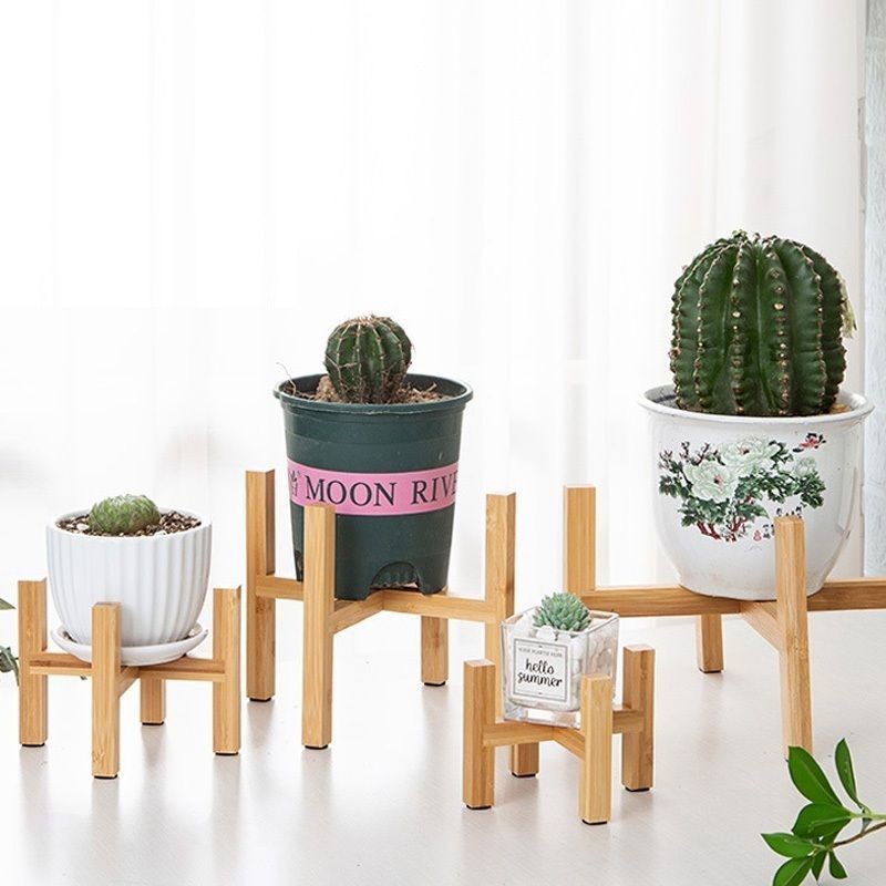 Wooden Tall Pot Stand