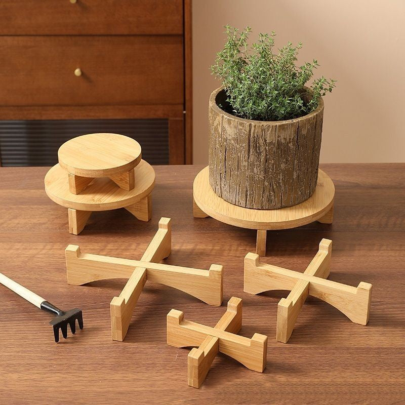 Wooden Bonsai Display Stand