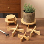 Wooden Bonsai Display Stand