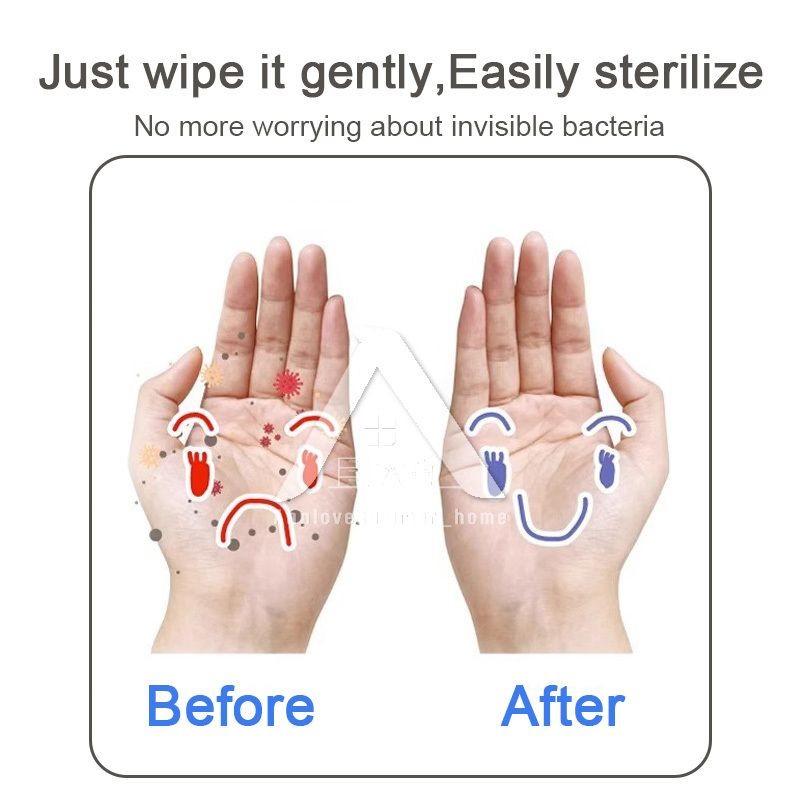【𝗔𝗦𝗛】80pcs/pack 50pcs/box- Alcohol Wipes Sanitize Wet Tissue Antibacterial Bacteria Hand Wipes 消毒纸巾