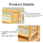 【𝗔𝗦𝗛】Table Storage Rack Desktop Organizer Tabletop Kitchen Racks Integrated Ladder Racks Rattan 置物架