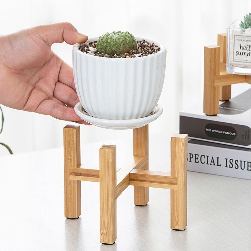 Wooden Tall Pot Stand