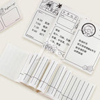 【𝗔𝗦𝗛】50 Sheets Memo Pad📔Mini Notepad Bookmark Stationery Portable Journal Diary Buku Nota Comel迷你笔记本