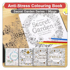 【𝗔𝗦𝗛】Only RM9.9❗️96 pages Secret Garden Series Coloring Book Thick Colouring Book Stress Relieve BookBukuWarna秘密花园填色本
