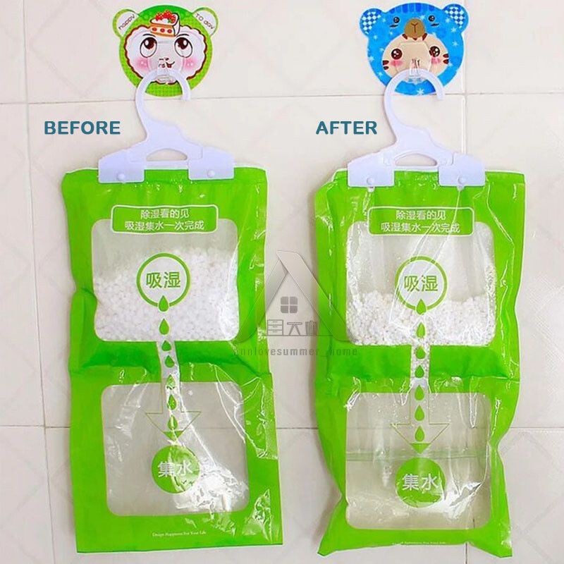 【𝗔𝗦𝗛】200g ❗️Anti Mildew Hanging Dehumidifier Bag Cloth Deodorizing Wardrobe Moisture Absorber Desiccant Dry Agent防潮除湿干燥剂