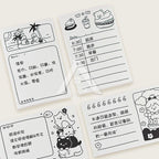 【𝗔𝗦𝗛】50 Sheets Memo Pad📔Mini Notepad Bookmark Stationery Portable Journal Diary Buku Nota Comel迷你笔记本